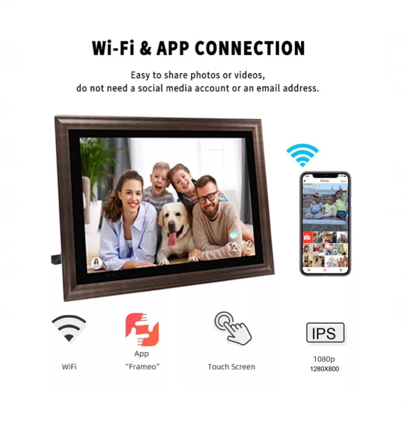 Wifi Portaretrato Digital Hd Pantalla Táctil 10 Pulgadas.