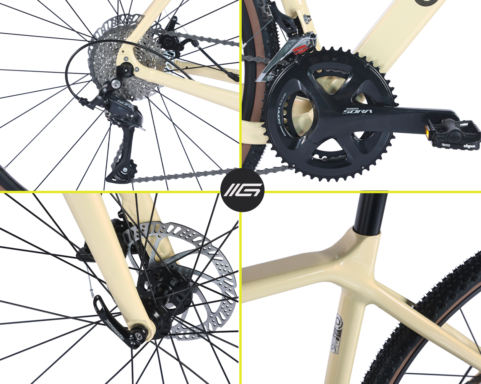BICICLETA DE GRAVEL TUCSON R700 51 BEIGE.