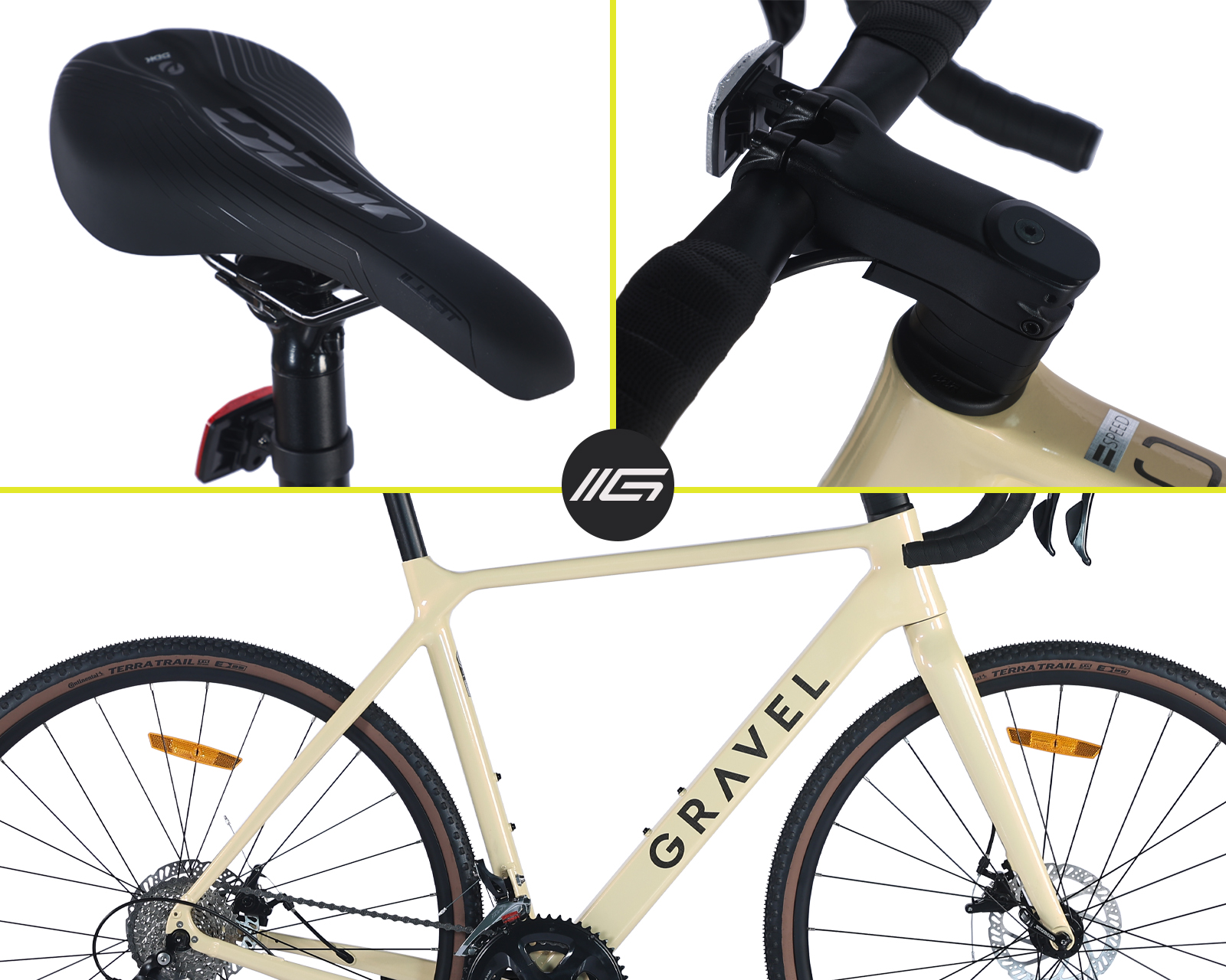 BICICLETA DE GRAVEL TUCSON R700 55 BEIGE .