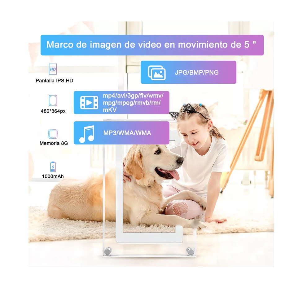 Marcos Digitales Ips Hd Video Screen .