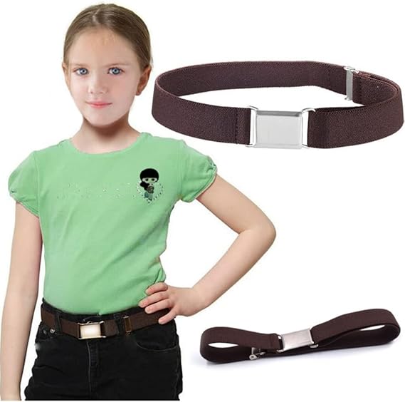 Kids Buckle Belt Kid Adjustable Elastic Belt Boy Stretch Belt for Children Boys Girls.