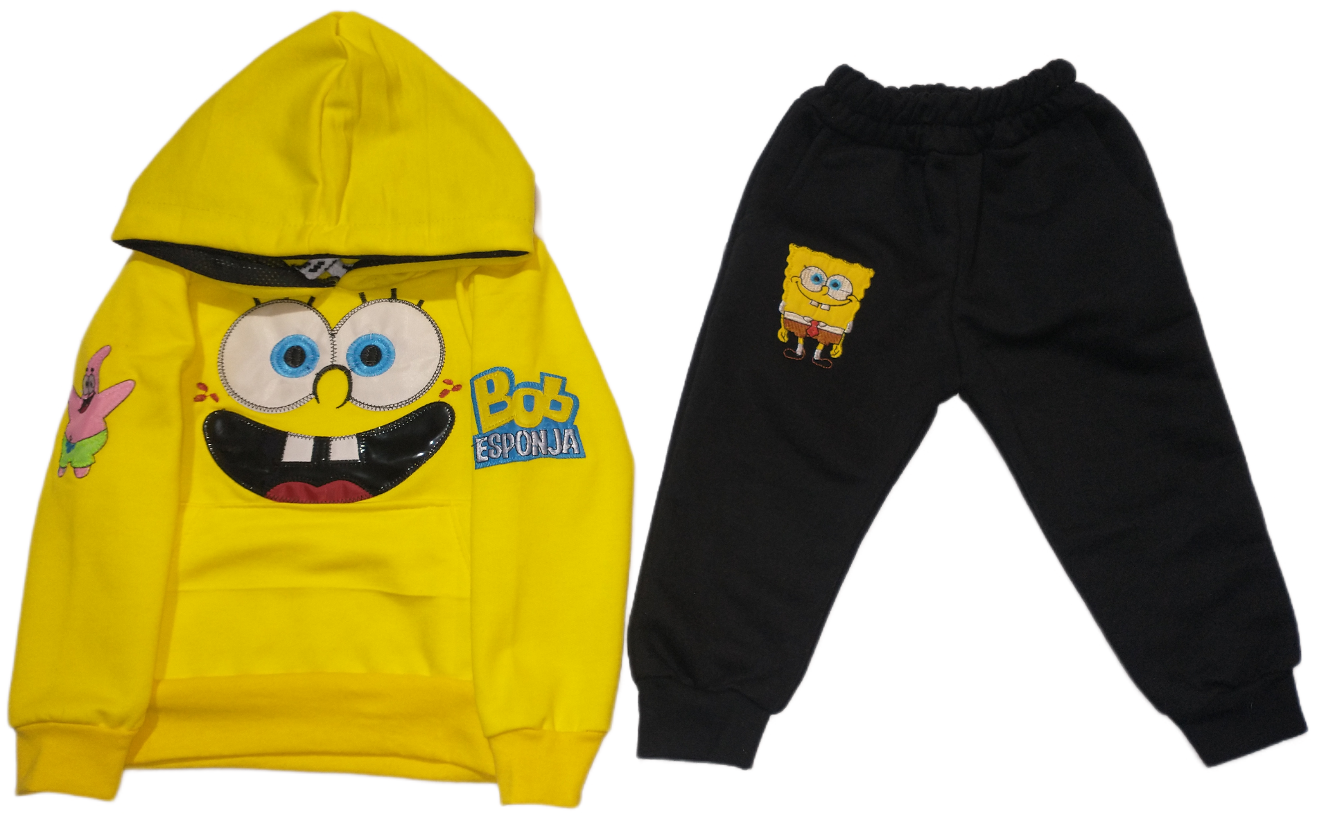 pants bordado niña niño en felpa bob esponja bebes 