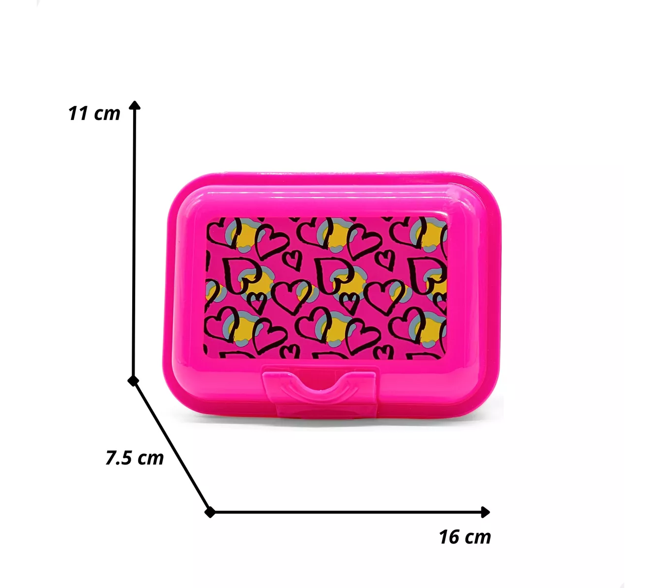 ml Mochila Escolar Kids Scratch Hearts Set Completo De 5 Piezas Backpack De Rueditas Y Porta Lunch Fucsia.