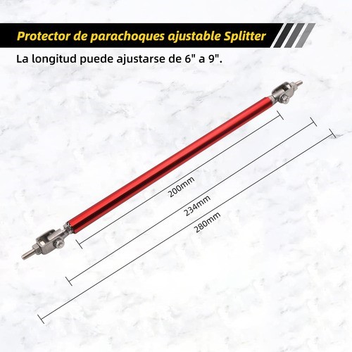 "Sujetador De Lip Splitters Tirantes Struts Palitos Tensores Rojo ".