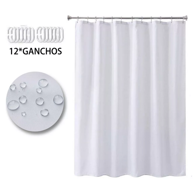 Cortina De Baño Tela Poliestér 180cm X 180cm Impermeable.