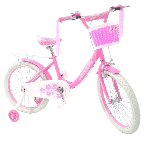 bicicleta para niña rodada 20" con canasta,salpicaderas,parrilla..