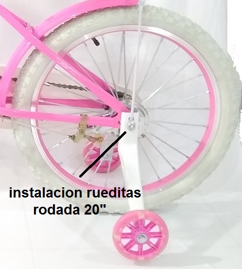 bicicleta para niña rodada 20" con canasta,salpicaderas,parrilla..