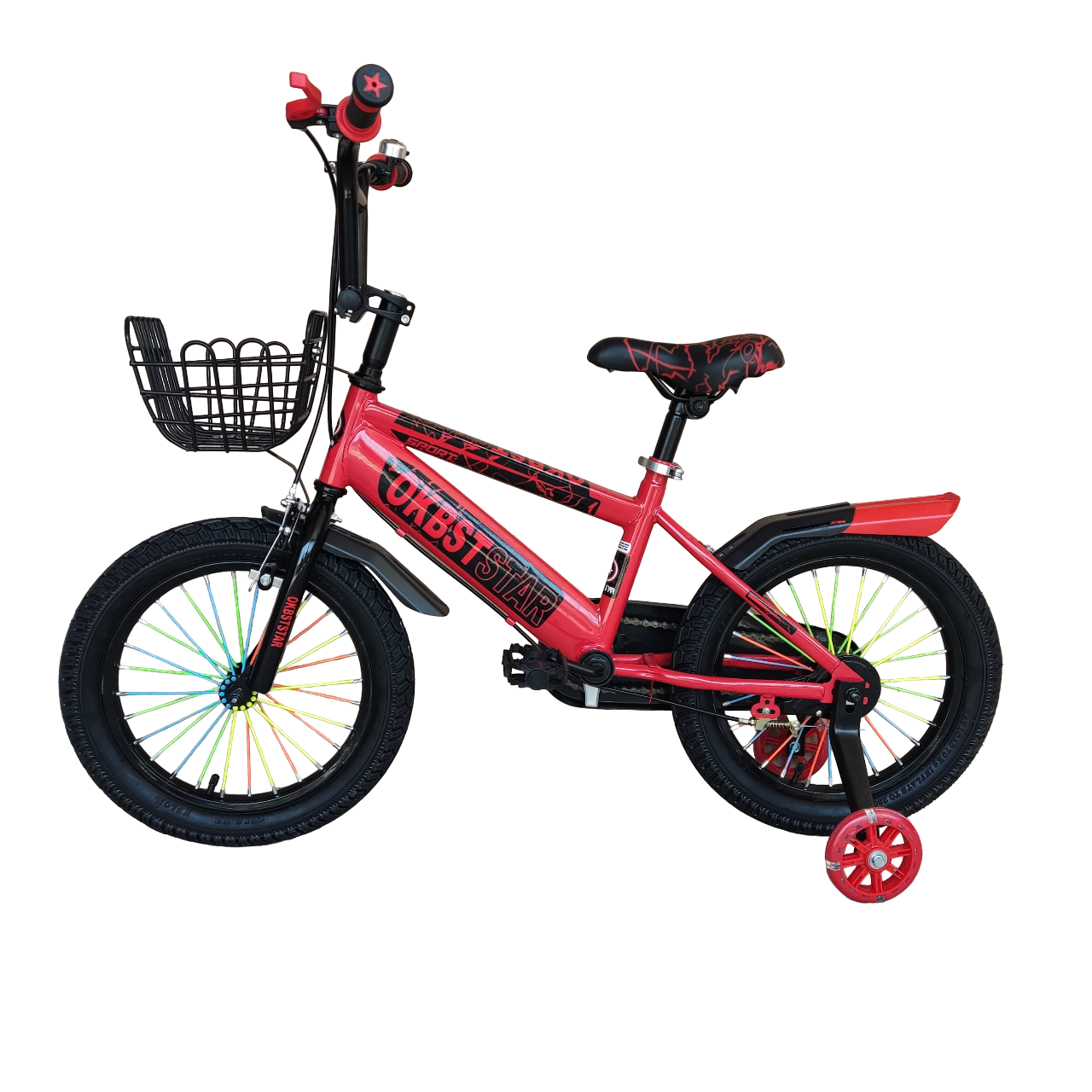 bicicleta tipo bmx para niños rodada 16 con rueditas de apoyo.
