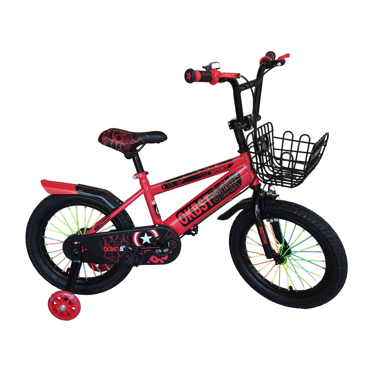 bicicleta tipo bmx para niños rodada 16 con rueditas de apoyo.