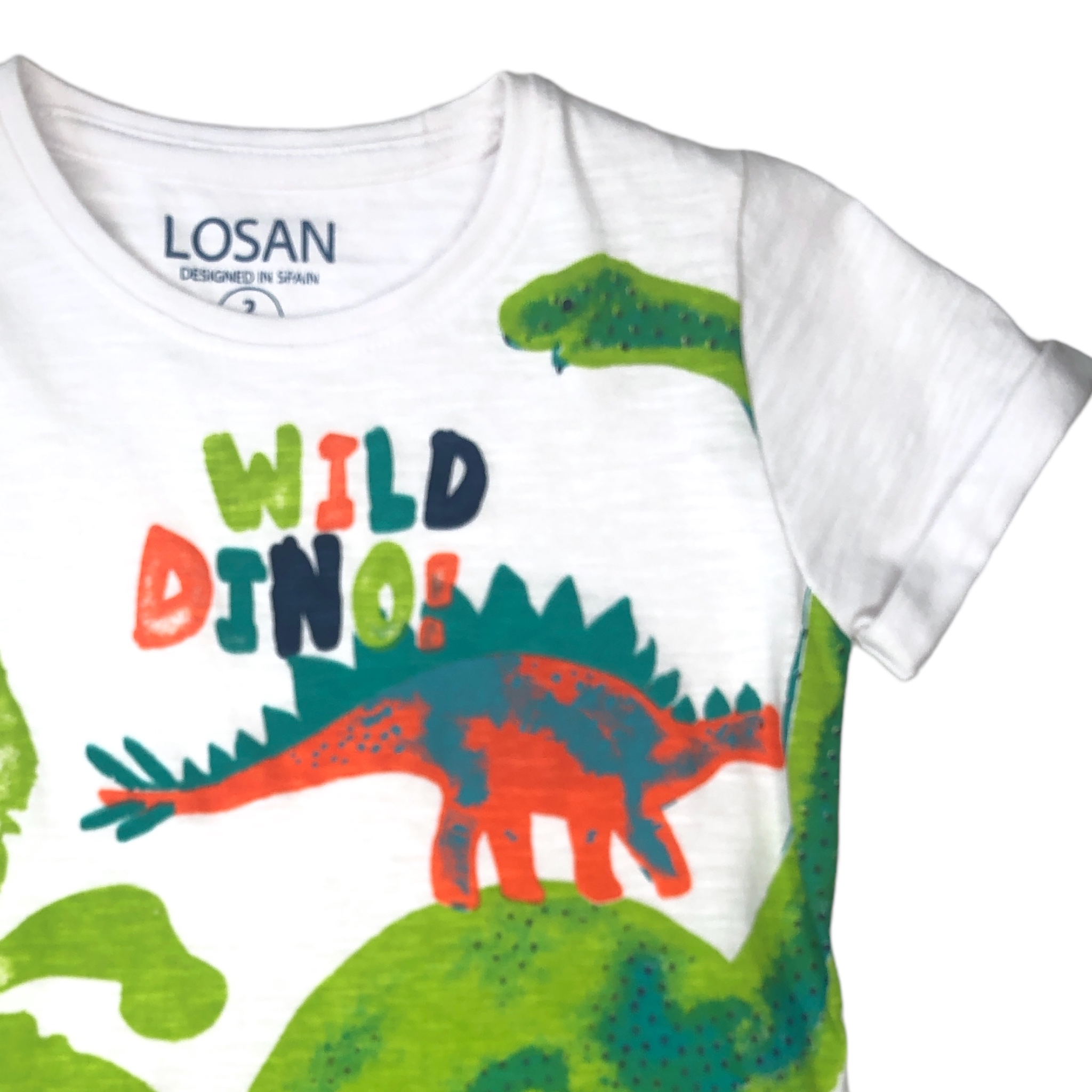 Playera Dinos manga corta WILD DINO! niño Losan.
