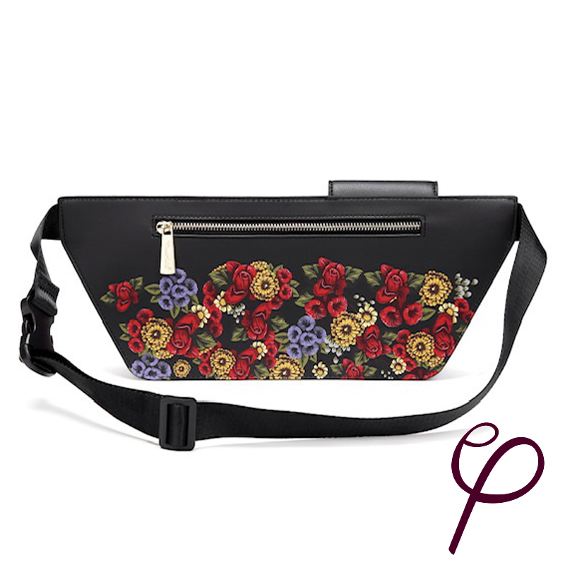 Cangurera Frida Kahlo Cartoon Flores.