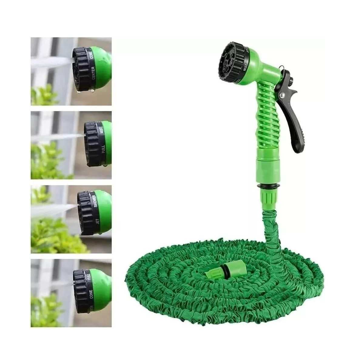 Manguera Expandible Flexible 15 Metros Con Aspersor Jardin.