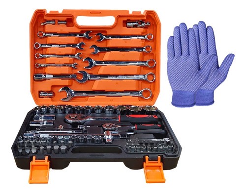 Juego De Herramientas Para Reparación De Auto Y Moto 82 Pzs.