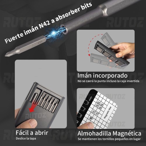 "Kit Desarmadores Destornillador Precisión 24 en 1 Para Ps4 Lentes XboxTorx Celular Laptop Ps4 Xbox ".