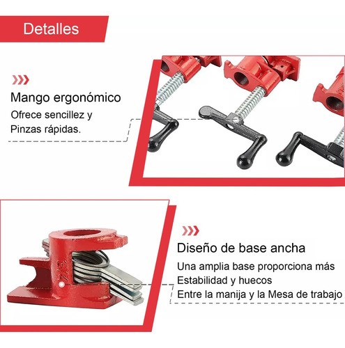 Prensa / Sargento Para Madera De Tubo 3/4 Pz.