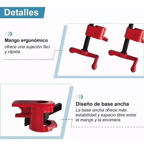 Prensa / Sargento Para Madera De Tubo 3/4 Pz.