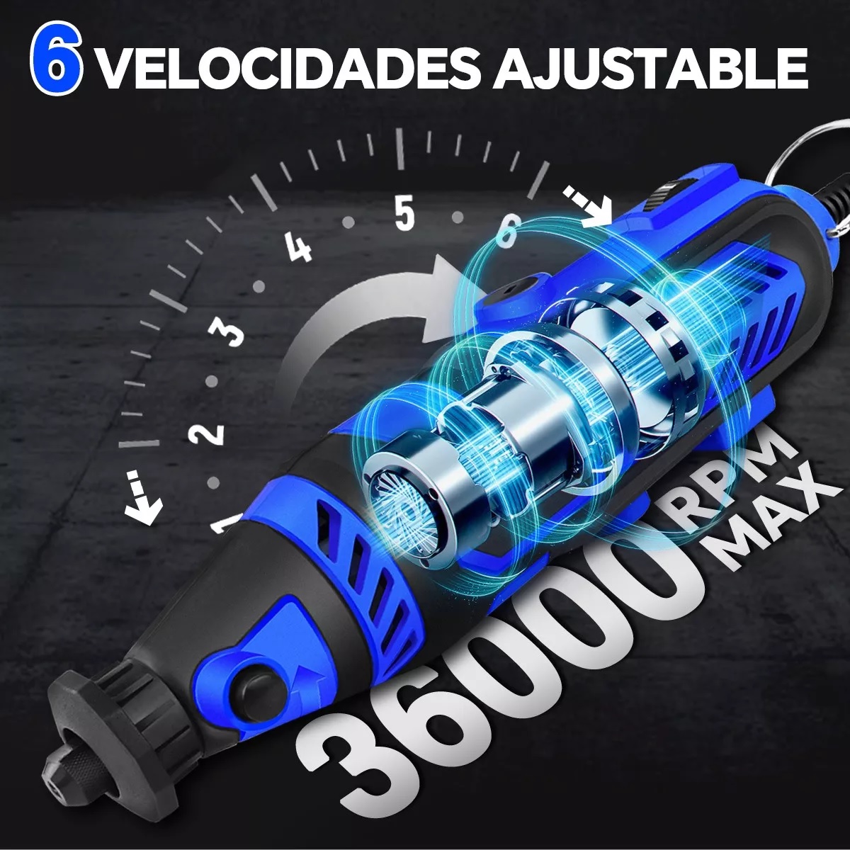 Mini Taladro Para Cortar Lijar Pulir Eléctrica Mototool .