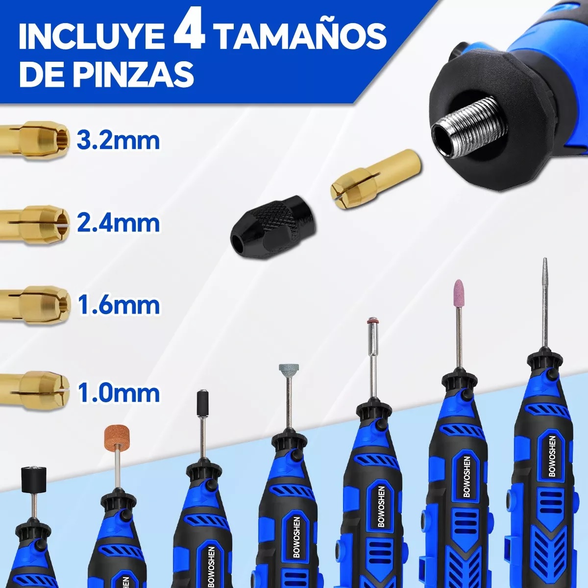 Mini Taladro Para Cortar Lijar Pulir Eléctrica Mototool .