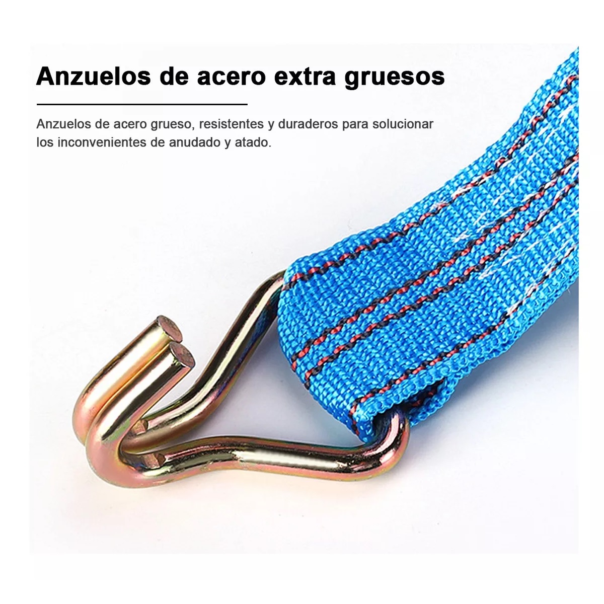 Eslinga Cinta De Amarre Con Matraca 5.5cmx 12m Máxima 3000kg.