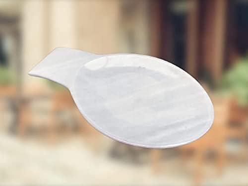 A Airam Home Posacucharas, Soporte para cucharas de cocina de Mármol natural, Blanco Bego..