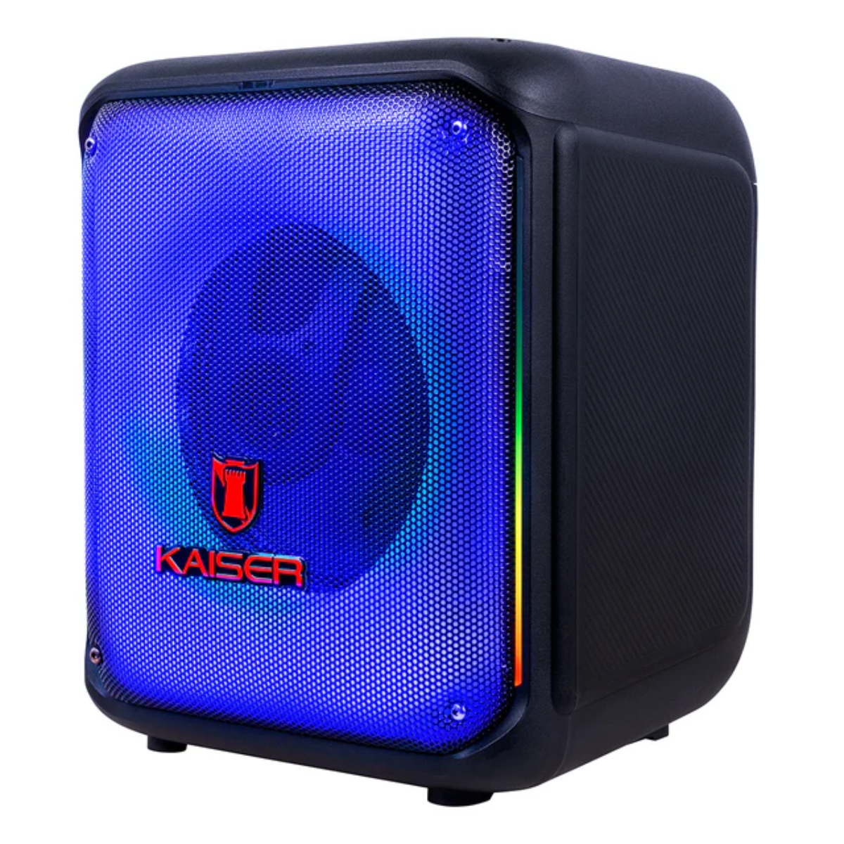 Bafle de Piso Kaiser KSW-3008 Flame 8" 1200W Recargable Luz Led Bluetooth.