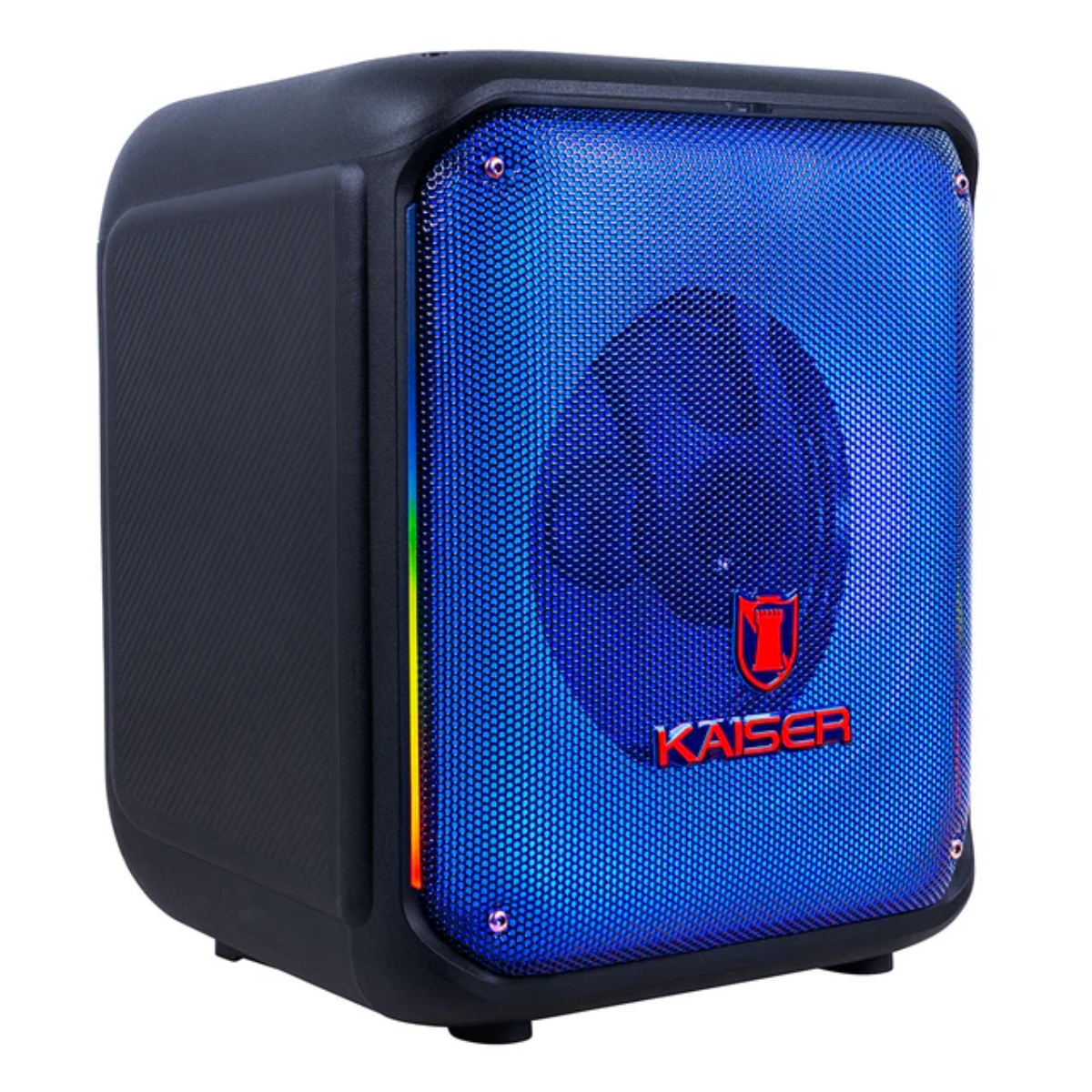 Bafle de Piso Kaiser KSW-3008 Flame 8" 1200W Recargable Luz Led Bluetooth.