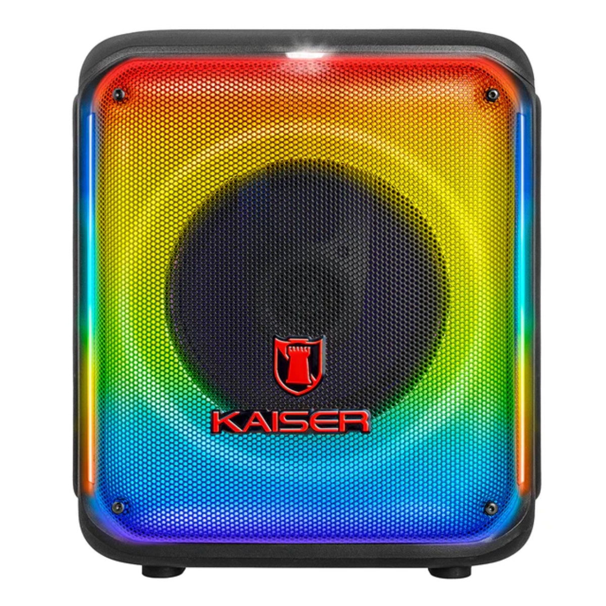 Bafle de Piso Kaiser KSW-3008 Flame 8" 1200W Recargable Luz Led Bluetooth.
