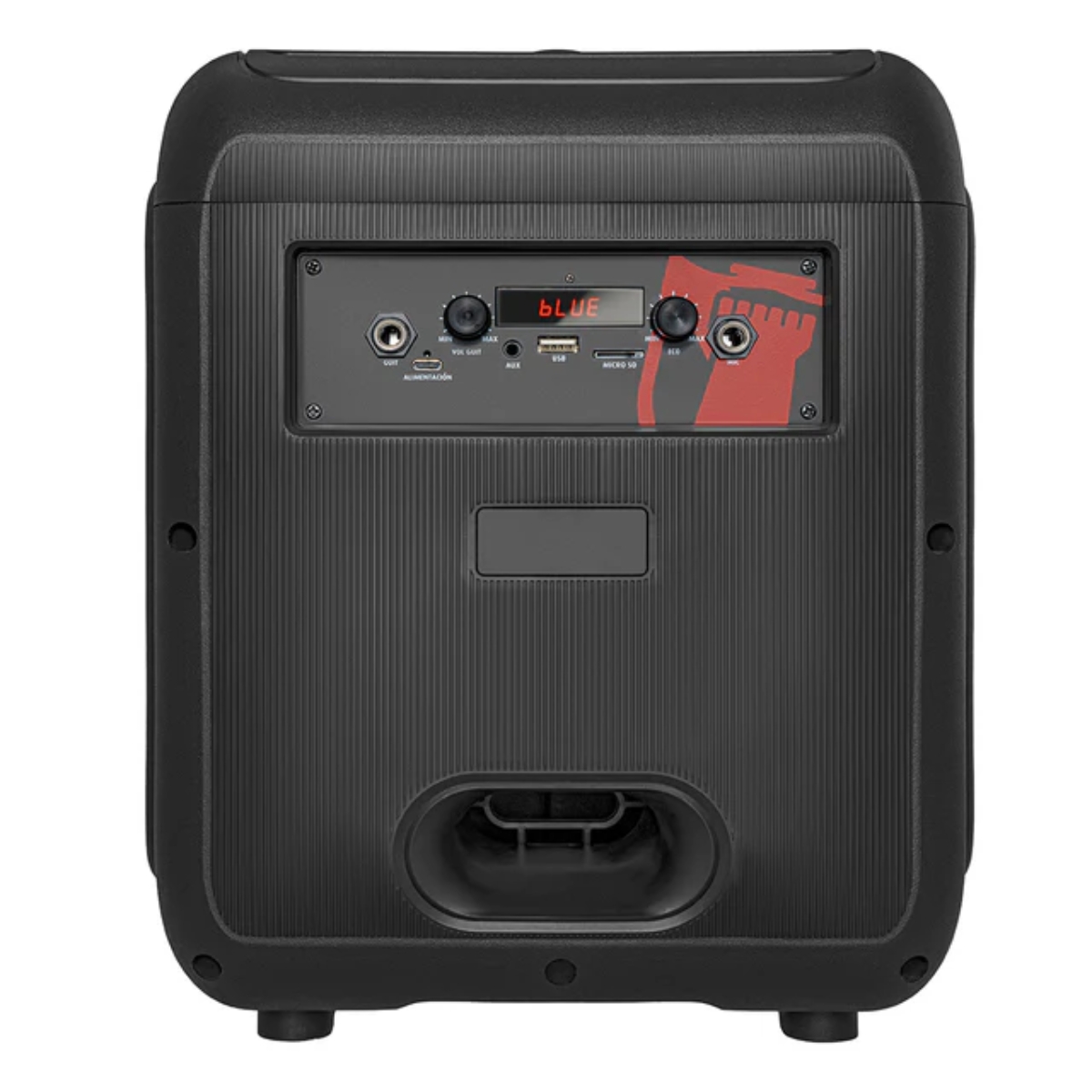 Bafle de Piso Kaiser KSW-3008 Flame 8" 1200W Recargable Luz Led Bluetooth.
