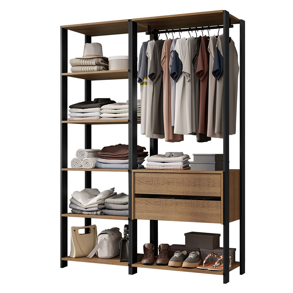 Ropero Closet Guardarropas Madesa Valencia 129cm MP.