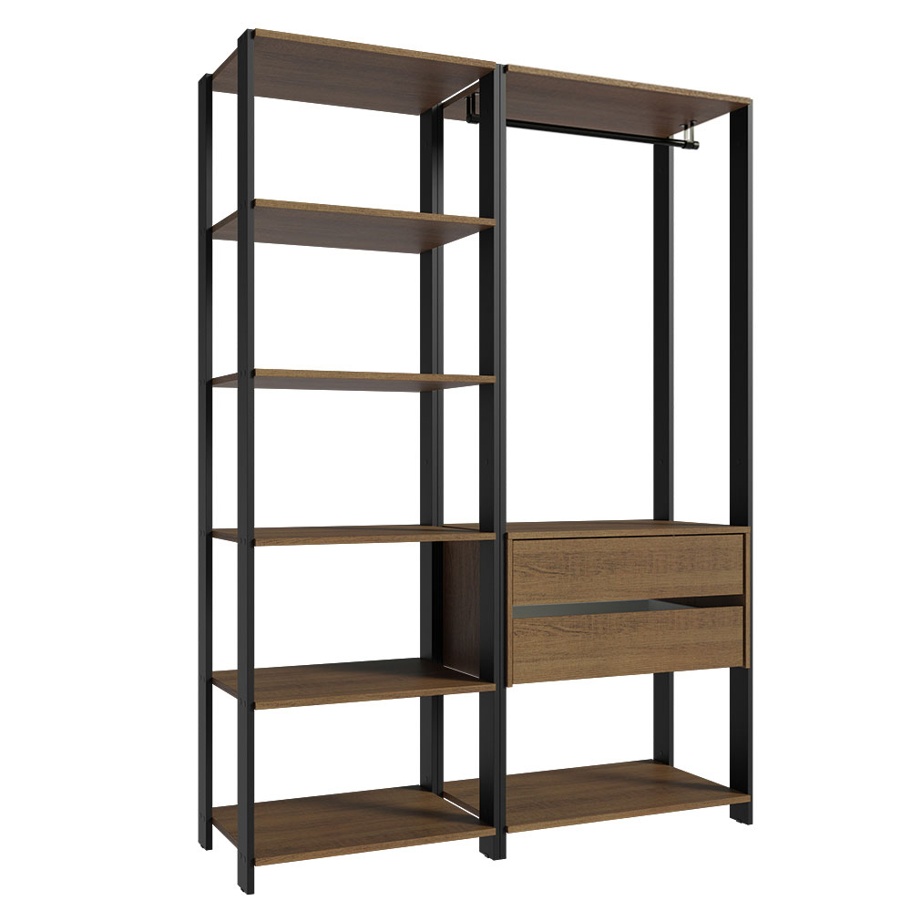 Ropero Closet Guardarropas Madesa Valencia 129cm MP.