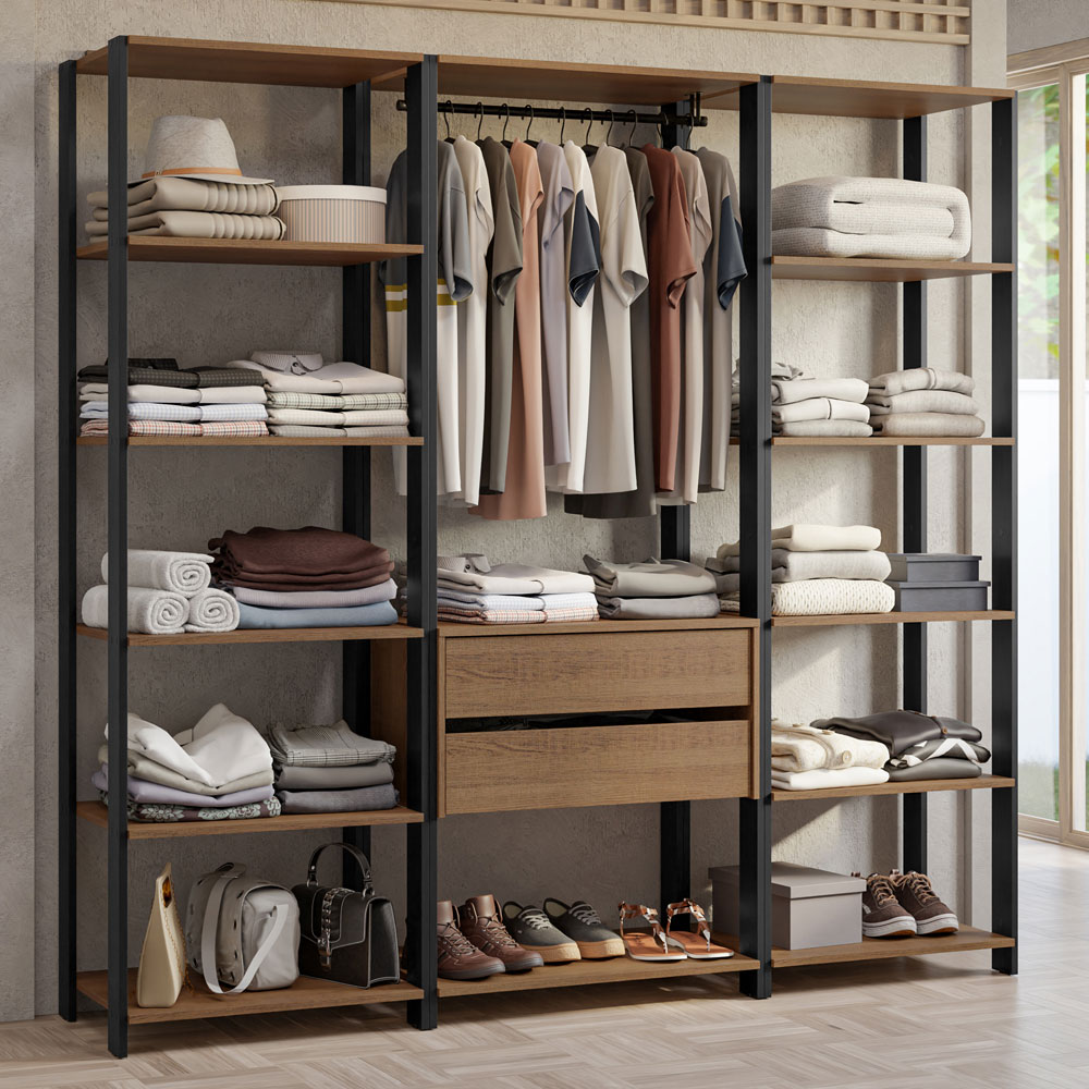 Ropero Closet Guardarropas Madesa Valencia 188cm MP 01