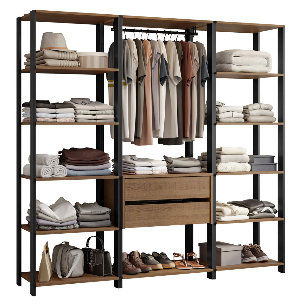 Ropero Closet Guardarropas Madesa Valencia 188cm MP 01