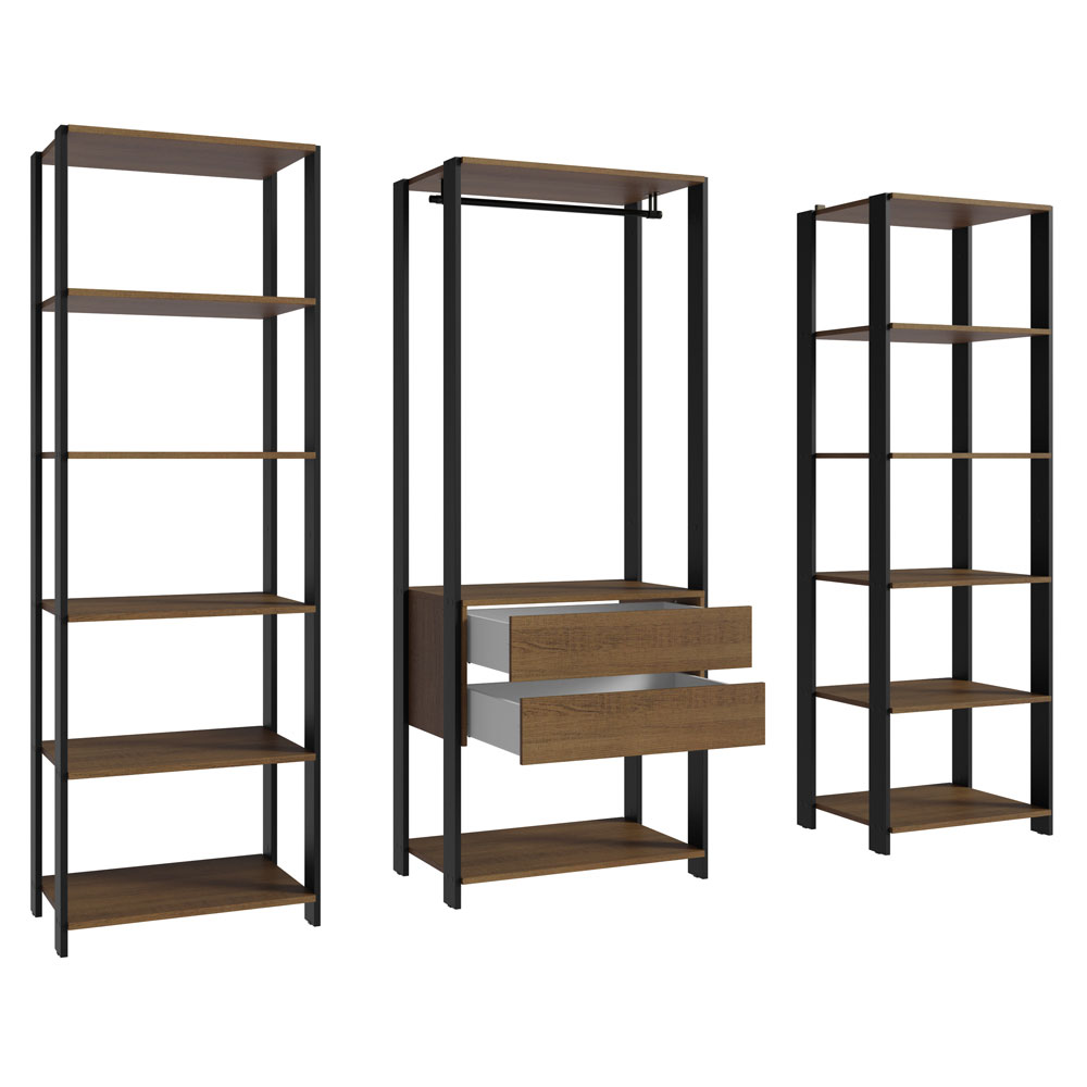Ropero Closet Guardarropas Madesa Valencia 188cm MP 01
