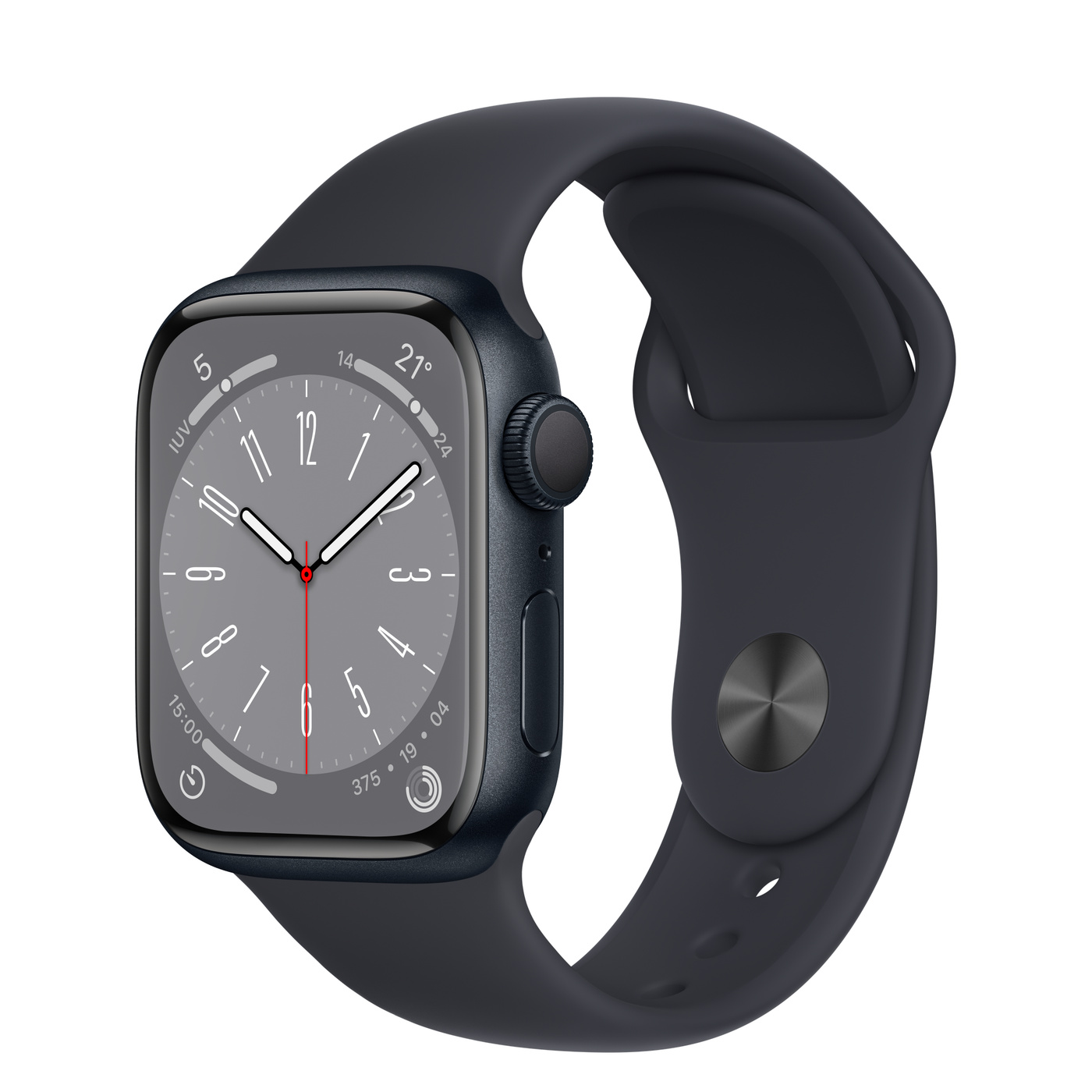  Smartwatch Apple Watch Series 8 Aluminio 41MM GPS Bluetooth Reacondicionado Negro