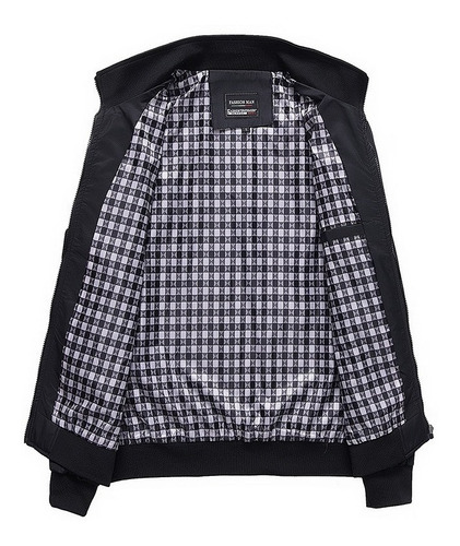 Chaqueta Casual De Negocios Cuello Levantado Para Hombre.
