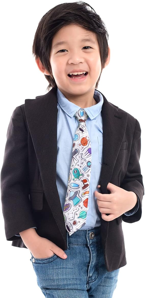 Corbata para el cuello para niños y niños, 3 unidades preatadas, corbatas ajustables para niños pequeños, para bodas, graduación, escuela.