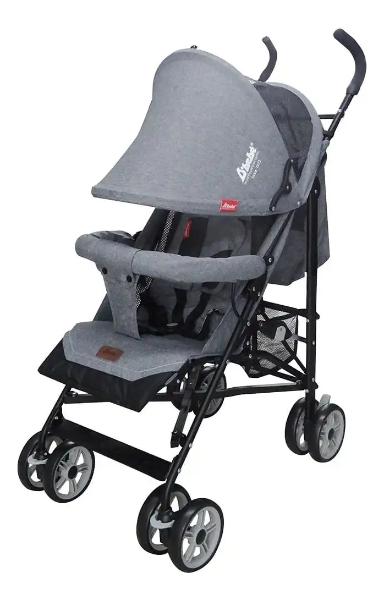 Carriola De Bastón Para Bebé D Bebé Aerostar Reclinable Gris