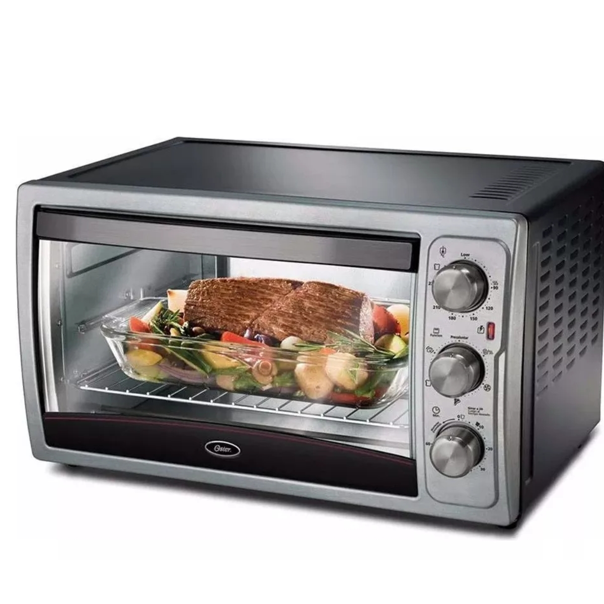 Horno De Mesa Eléctrico Oster Tssttvxxll 42l Gris 127v.