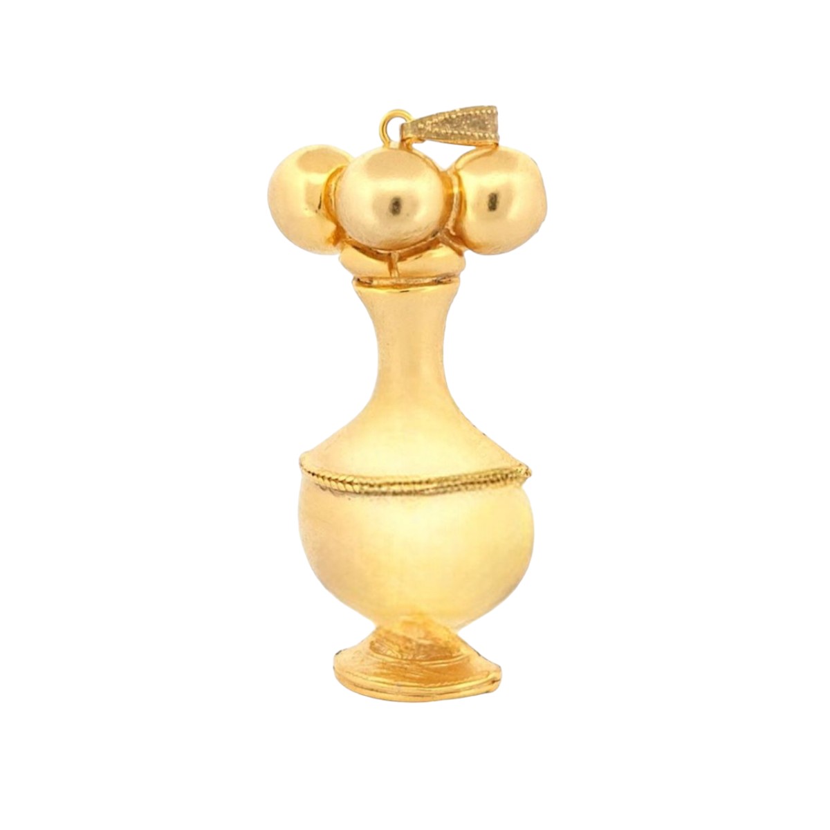 Dije Precolombino Poporo Quimbaya 7.8 Cm Joyeria M De Leon.