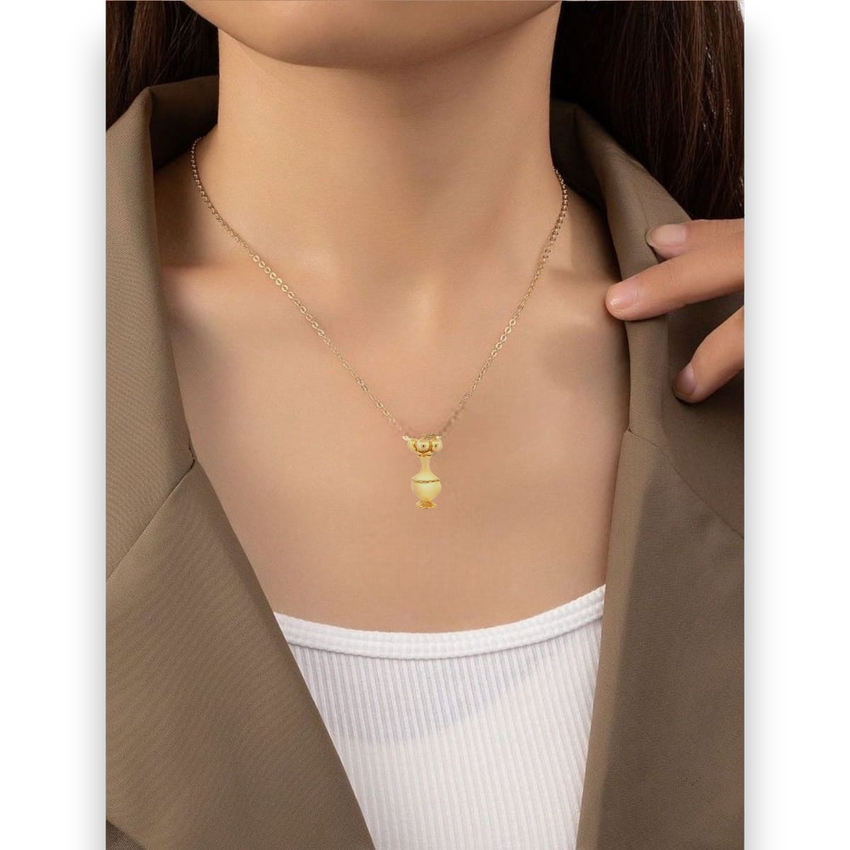 Dije Precolombino Poporo Quimbaya 7.8 Cm Joyeria M De Leon.