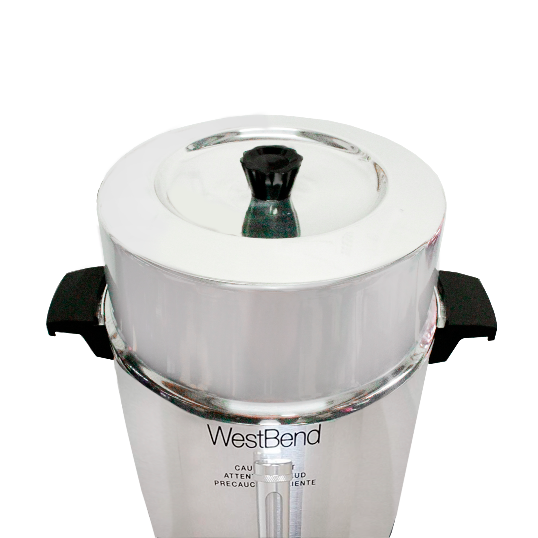 Cafetera Percoladora 100 Tazas de Grado Comercial en Aluminio West Bend 33600.