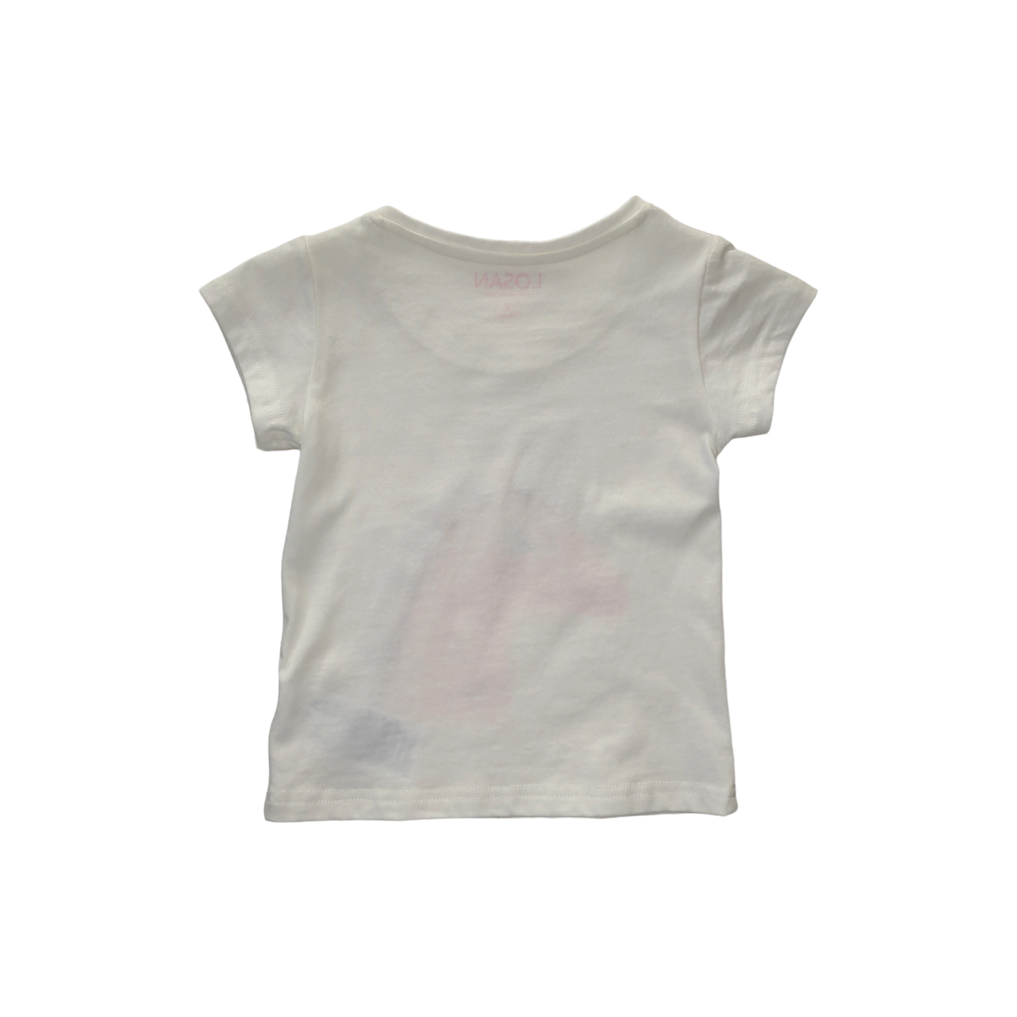 Playera Unicornio rosa manga corta "be magical" niña Losan.