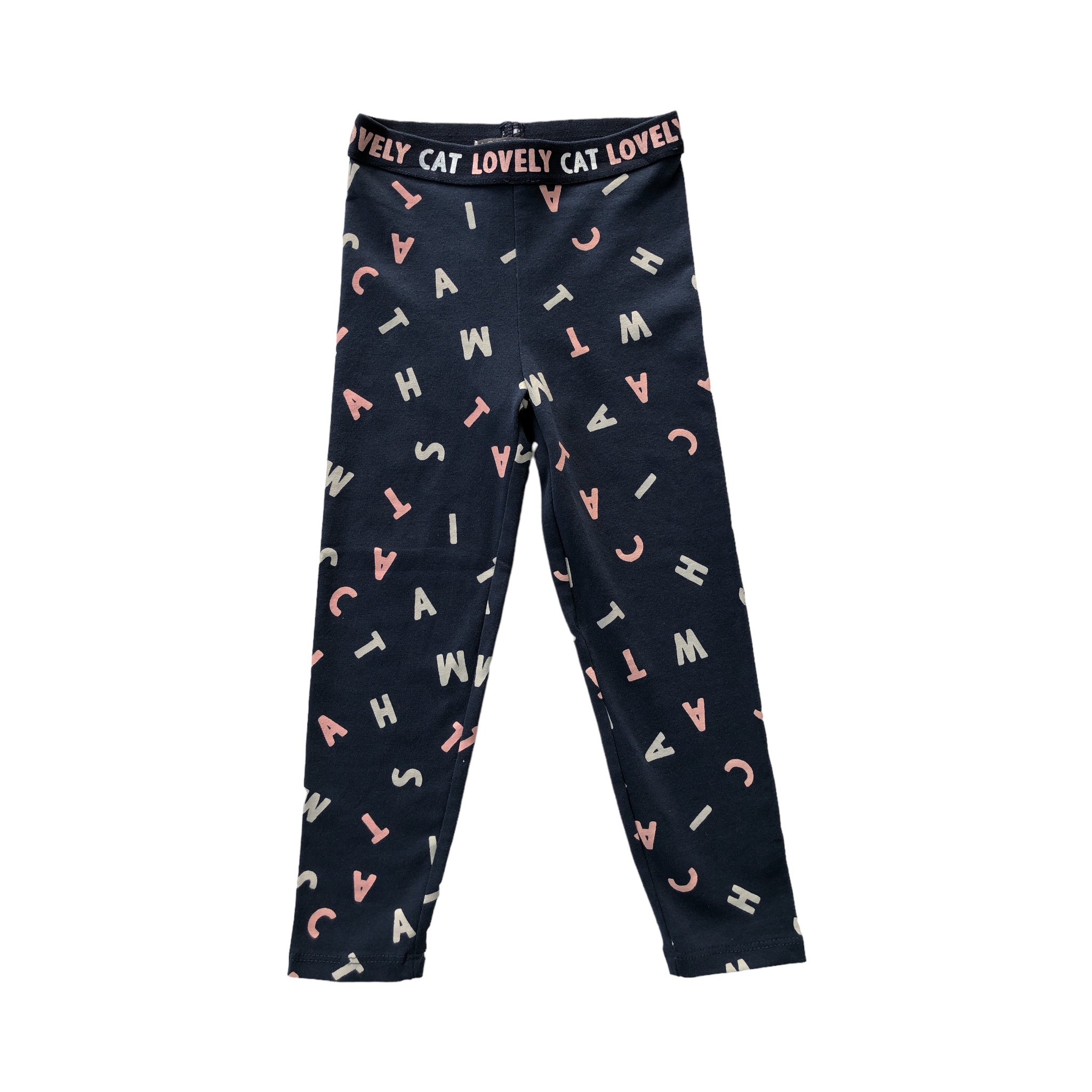 Leggins estampado con letras colores Losan.