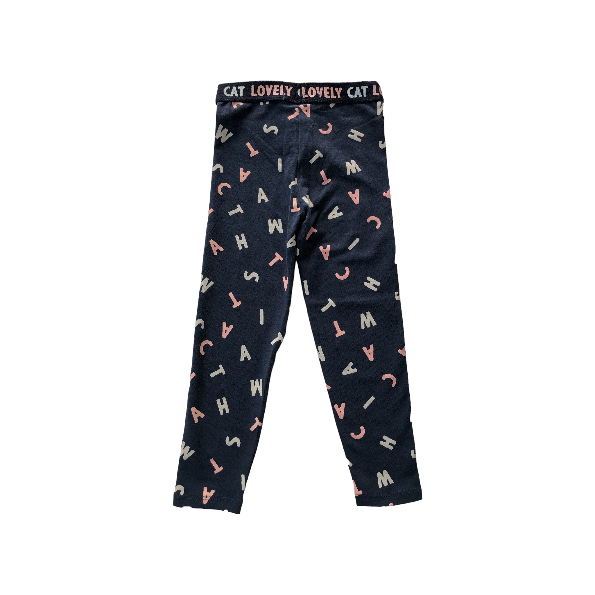 Leggins estampado con letras colores Losan.