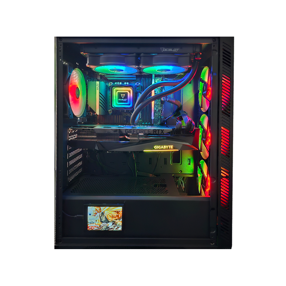 CPU INTEL CORE I7-12700KF/ RTX3080 /32 GB RAM/ 2TB SSD M.2/ MB B660M-A/ 750W 80 PLUS/ ENFRIAMIENTO LIQUIDO.