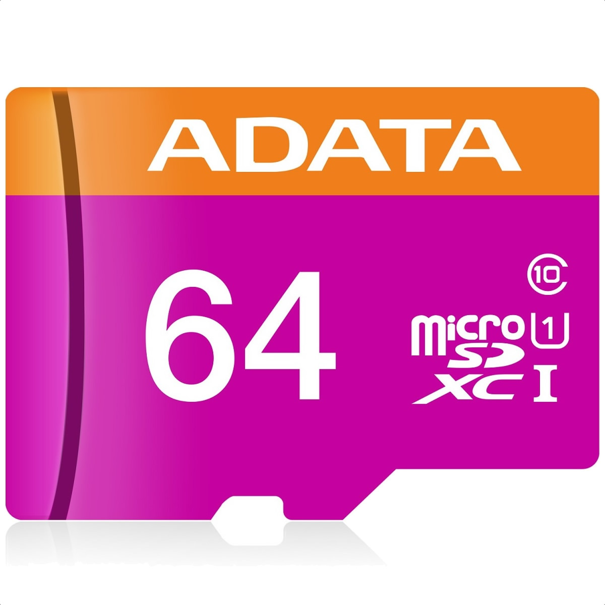 Memoria MicroSD 64 GB Adata SDXC Con Adaptador Clase 10 AUSDX64GUICL10-RA1.