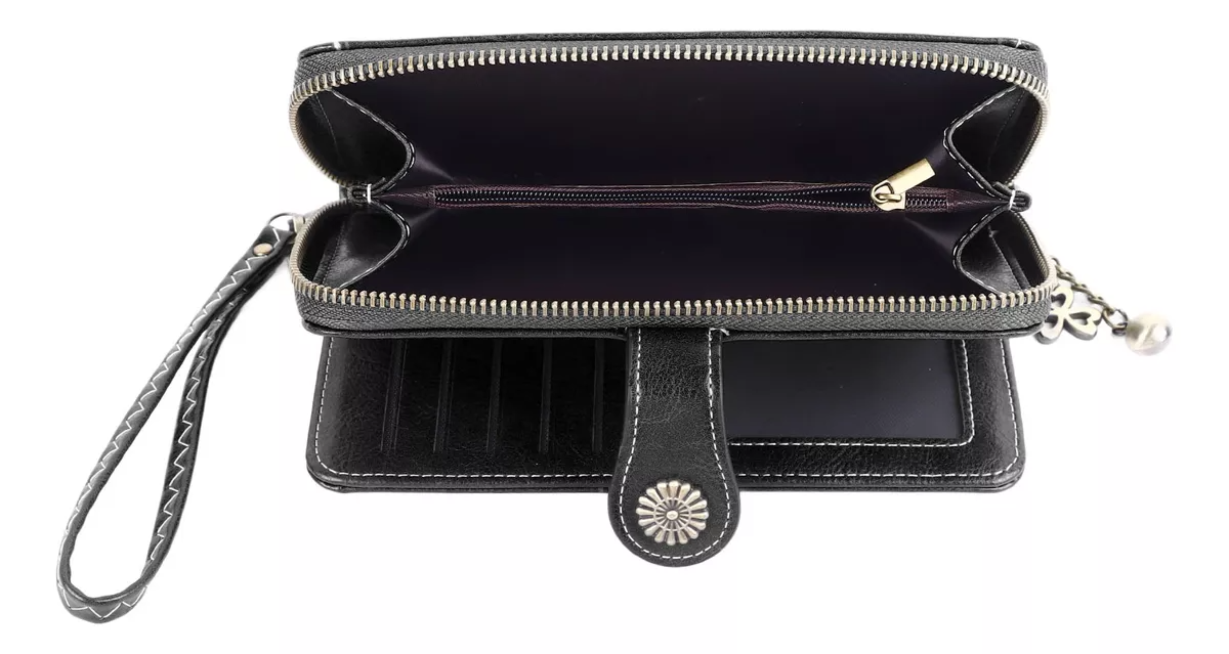 Cartera Mujer Cuero Gran Capacidad Tarjetero.
