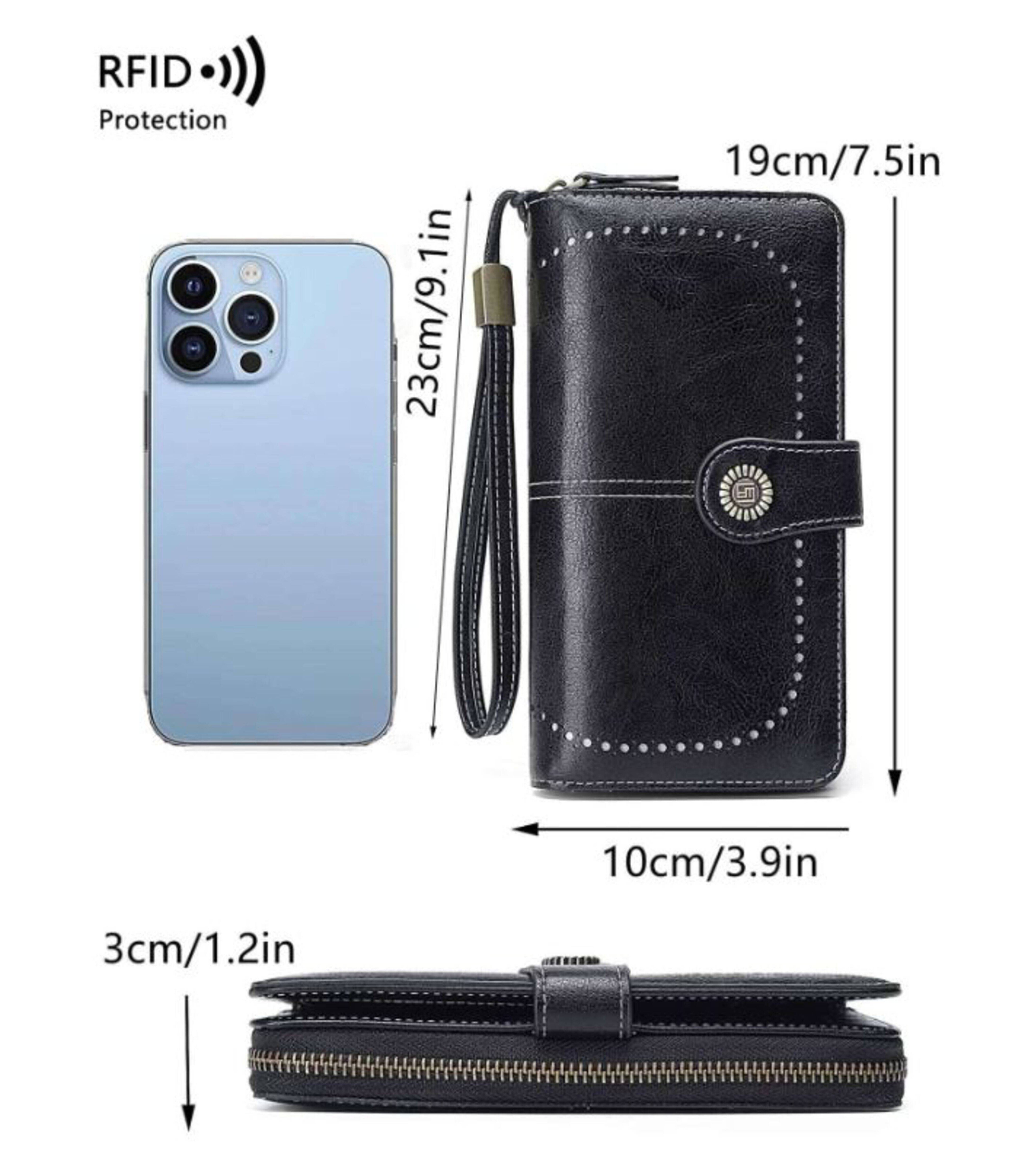 Cartera Mujer Cuero Gran Capacidad Tarjetero.
