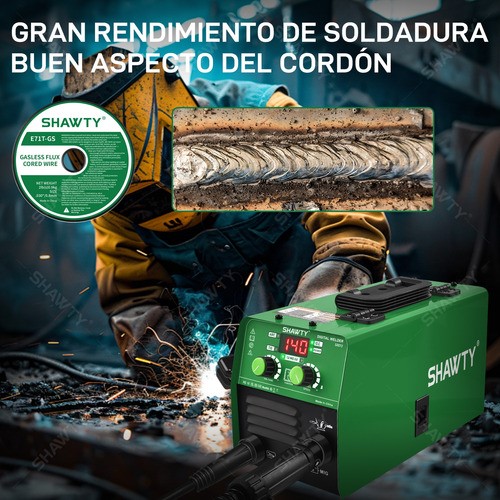 Soldadura Microalambre Flux Core E71t-gs 0.8mm1kg 2pz.