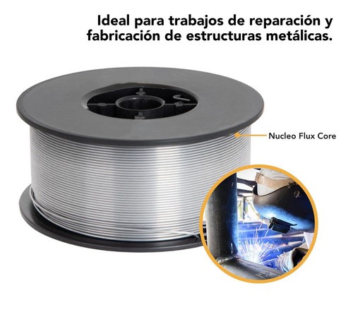 Kit 3 Rollos Microalambre Soldar 1kg 1.00mm Fluxcore Sin Gas.